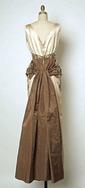 "Oriane", House of Balmain (French, founded 1945), silk, glass, plastic, shells, metal, French