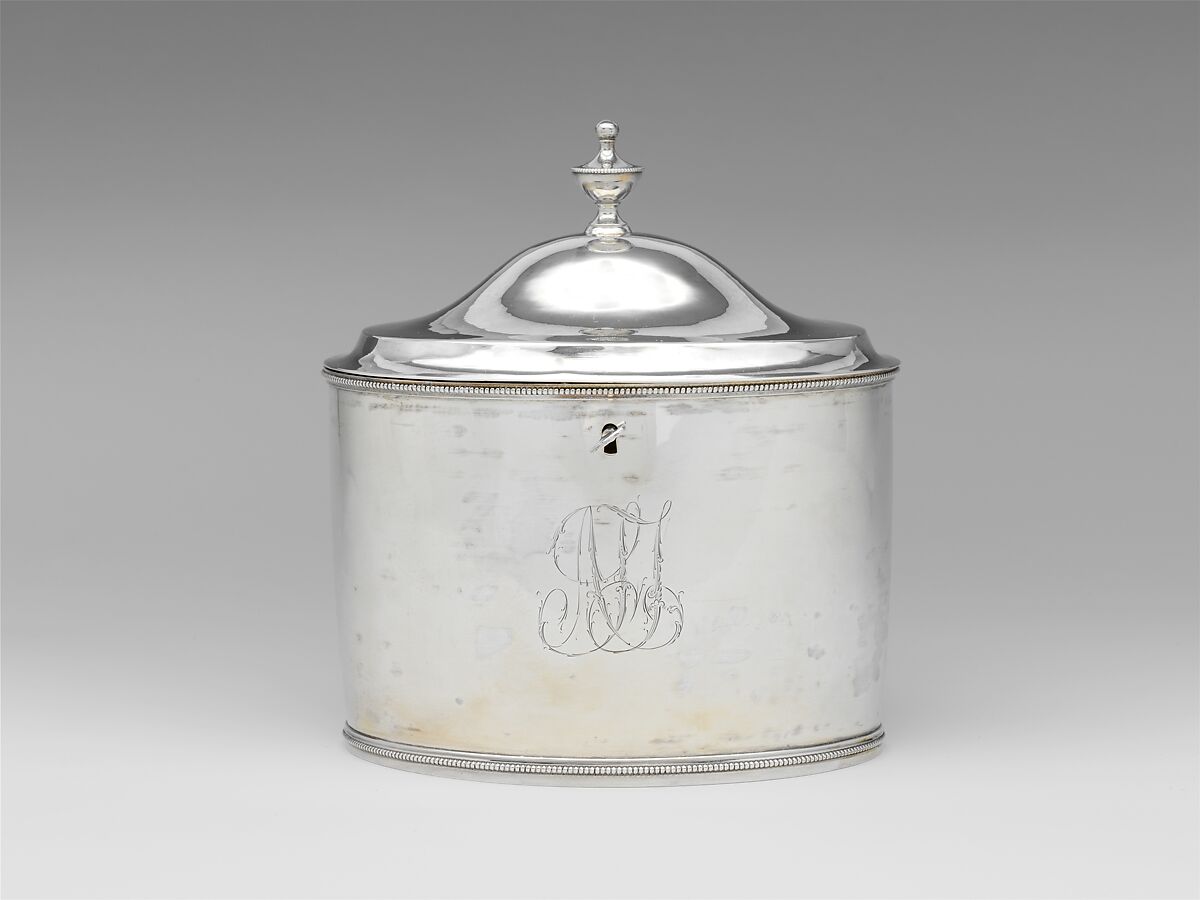 Tea Caddy, Christian Wiltberger (American, Philadelphia, Pennsylvania 1766–1851 Philadelphia, Pennsylvania), Silver, American 