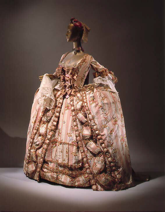 Robe à la française, silk, French