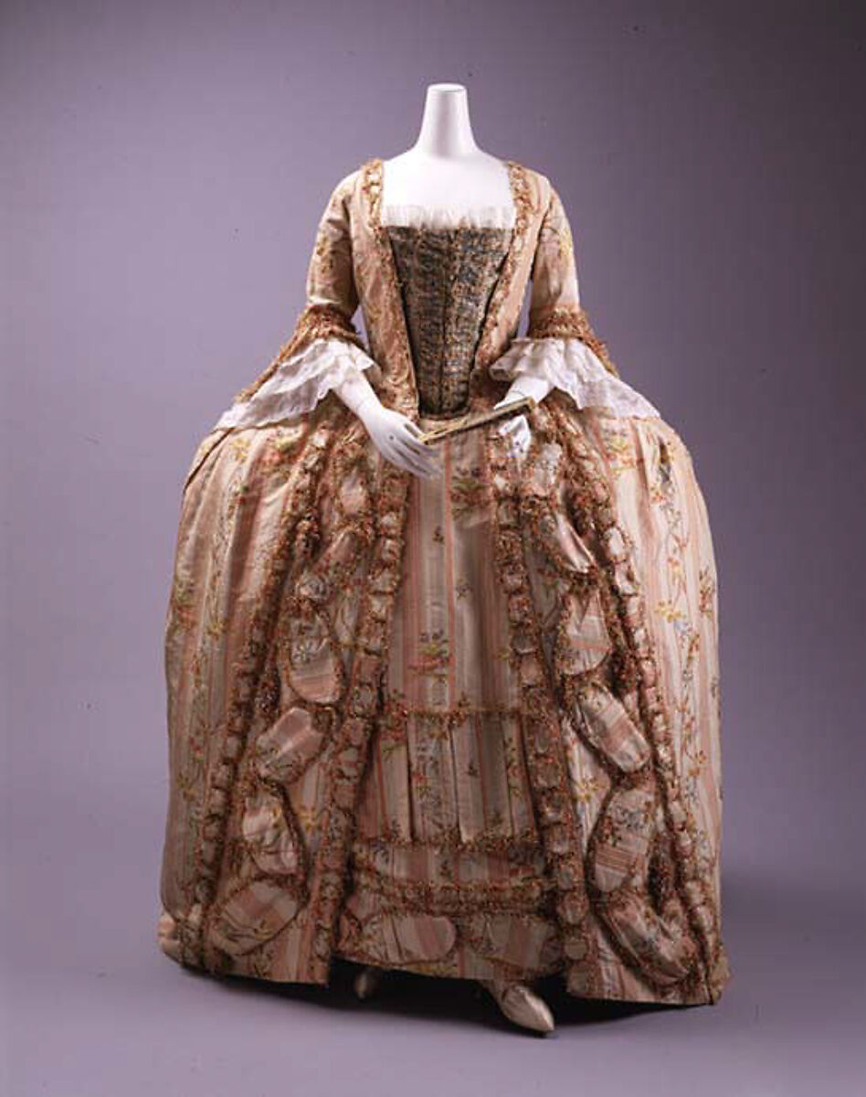 Robe à la française, silk, French