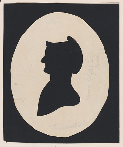 Silhouette of Mrs. Chapman, mother of the artist