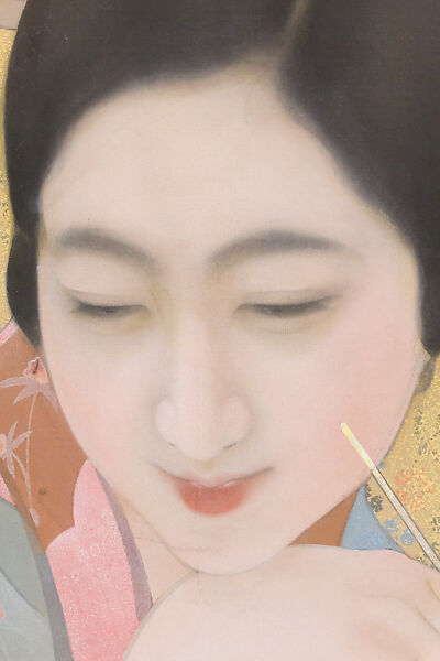 Primavera (Haru), Kainoshō Tadaoto 甲斐庄楠音 (Japanese, 1894–1978), Two-panel screen; ink, color and gold on silk, Japan