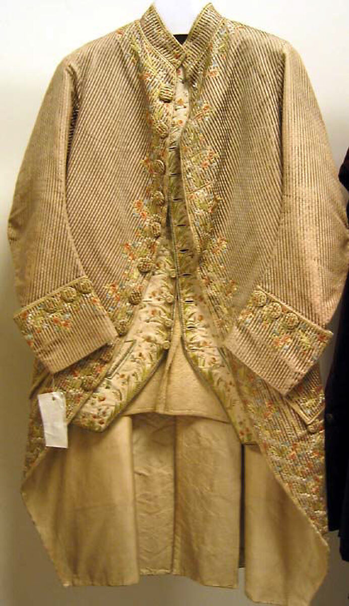 Suit, silk, French
