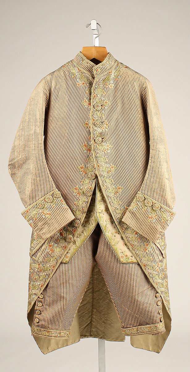 Suit, silk, French 