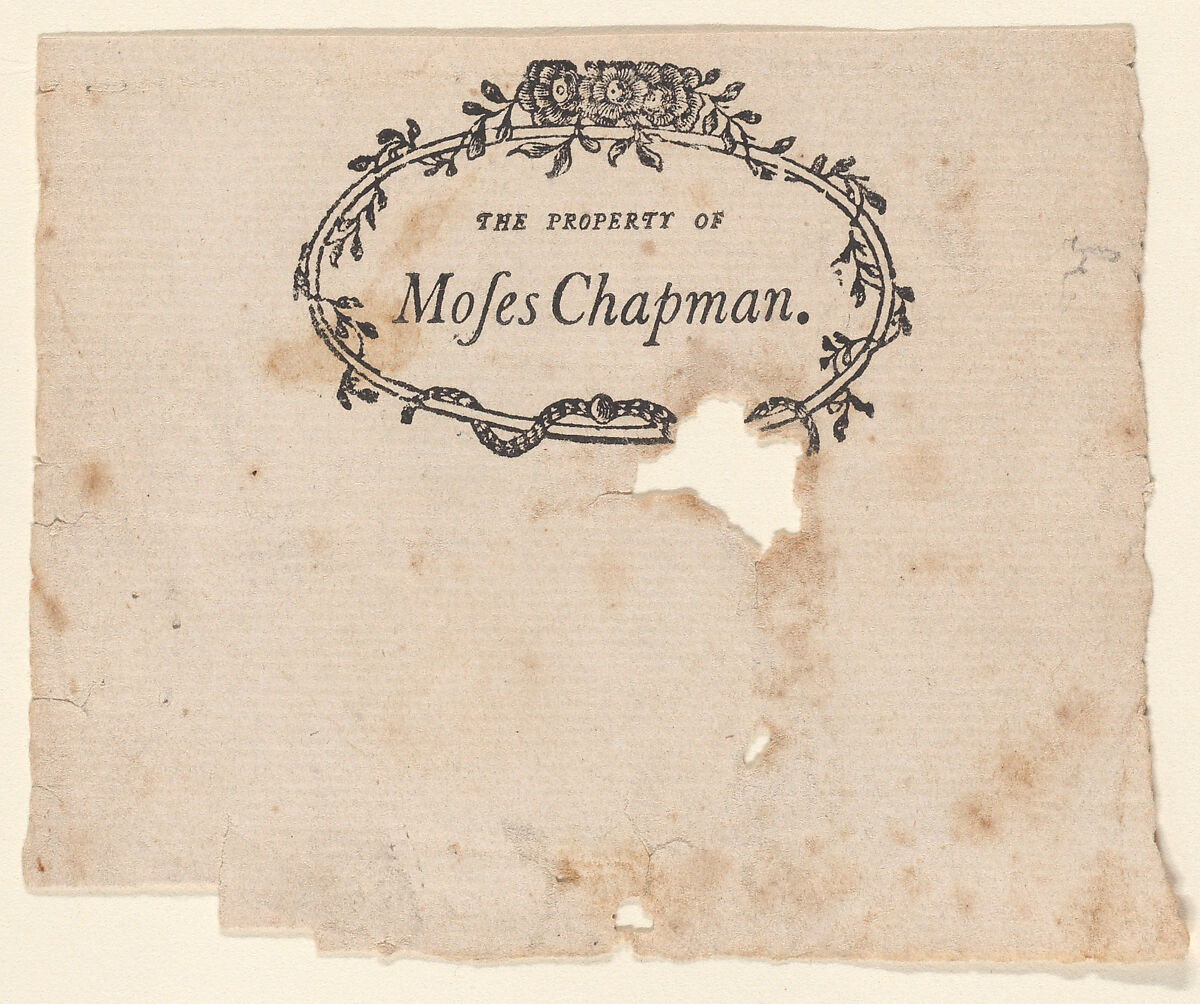 Advertisement for profile likenesses by Moses Chapman, Anonymous  , American, 19th century, Letterpress