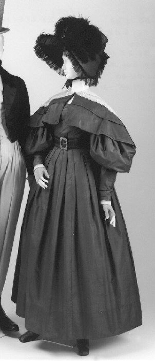 Dress, silk, cotton, American