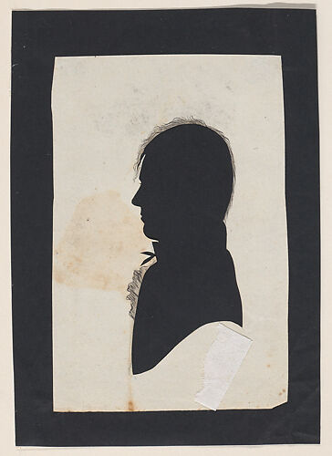 Silhouette of an unknown man