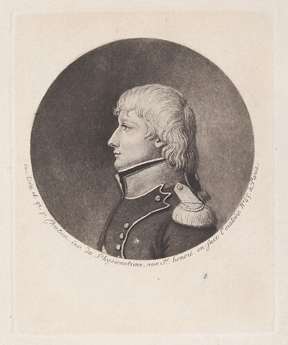 Portrait of Napoleon Bonaparte, to left