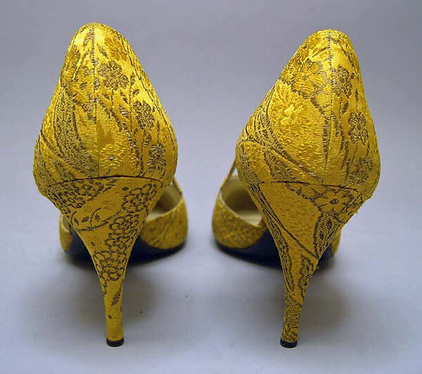 Evening dress, (a) House of Givenchy (French, founded 1952), silk, metallic thread, French