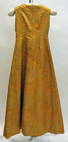 Evening dress, (a) House of Givenchy (French, founded 1952), silk, metallic thread, French 