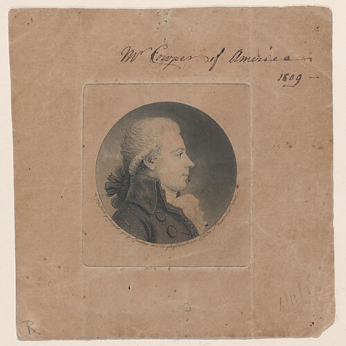 Portrait of Mr. Cowper of America, to right