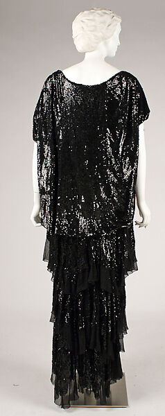 Evening ensemble, House of Worth (French, 1858–1956), silk, plastic, French