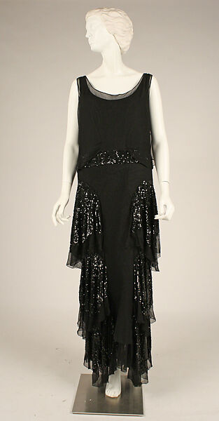 Evening ensemble, House of Worth (French, 1858–1956), silk, plastic, French