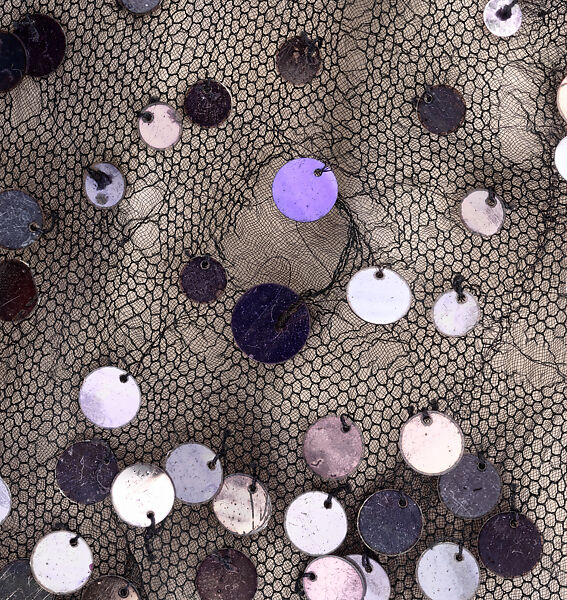 Evening dress, silk, gelatin, French