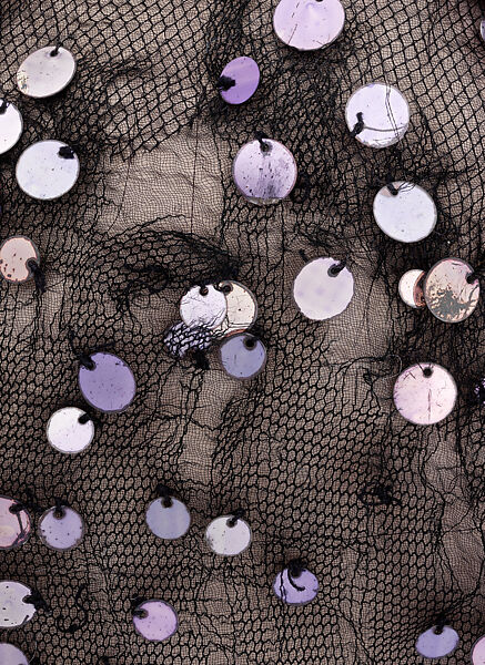 Evening dress, silk, gelatin, French