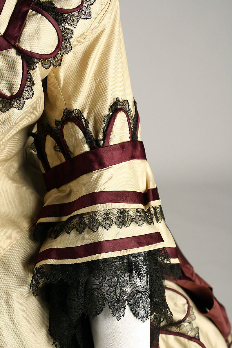 Dress, silk, British