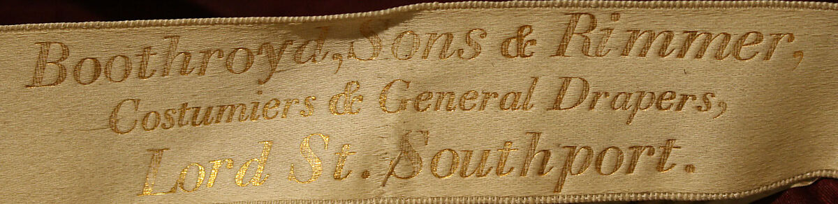 Dress, wool, silk, British