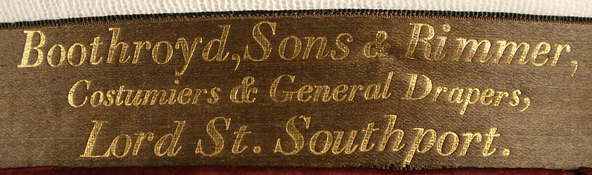 Dress, wool, silk, British