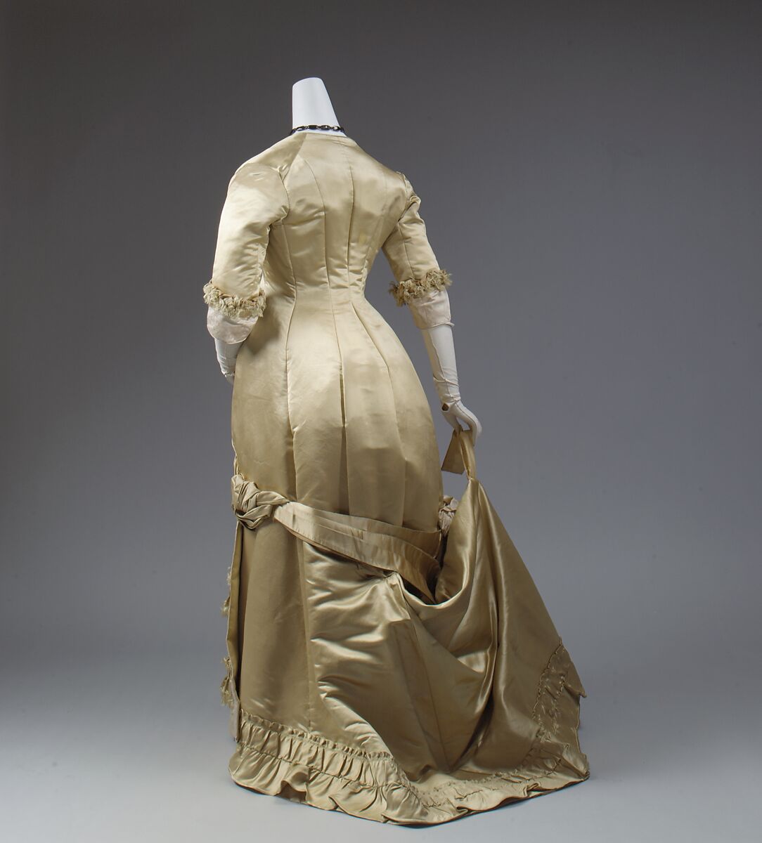Evening dress, silk, European