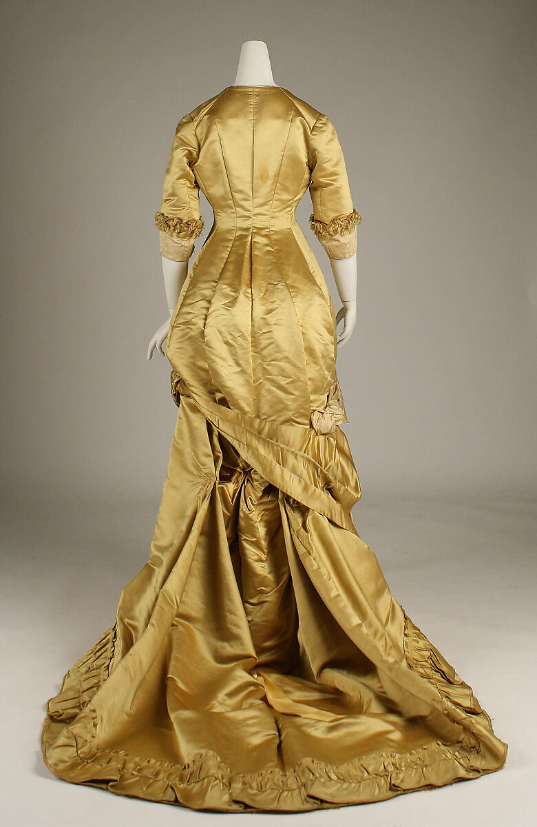 Evening dress, silk, European