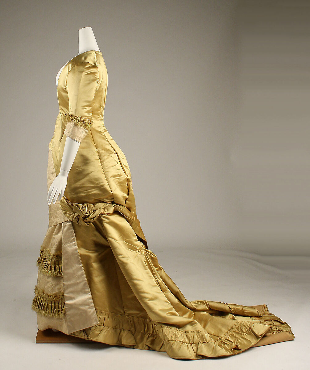 Evening dress, silk, European