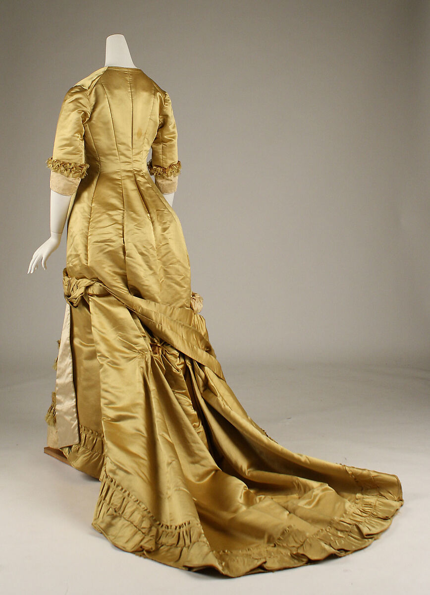 Evening dress, silk, European