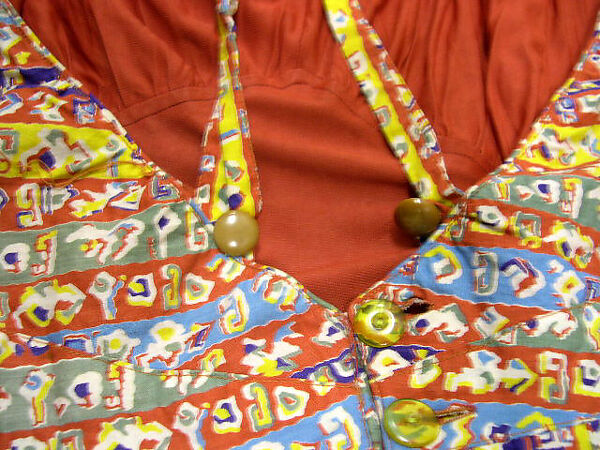 Bathing suit, cotton, American