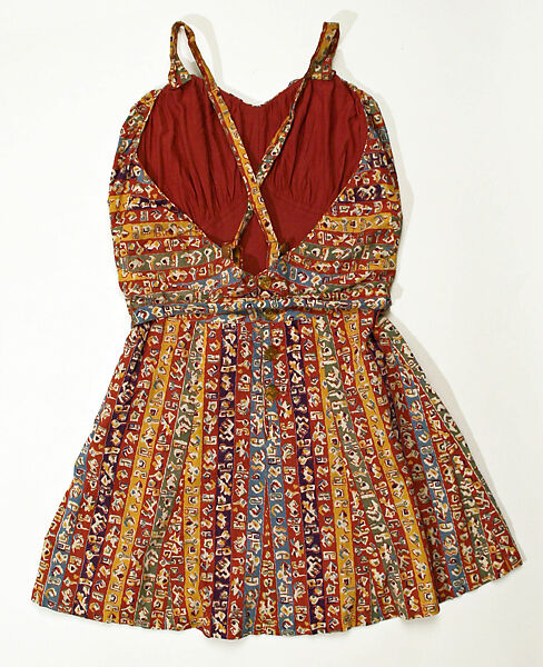 Bathing suit, cotton, American