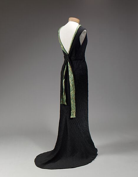 Dinner dress, Schiaparelli (French, founded 1927), silk, French