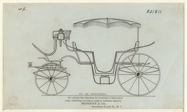 waarde Opeenvolgend Handschrift Vis-a-Vis #21811 with Parasol top from Bound Book of Carriage Designs | The  Metropolitan Museum of Art