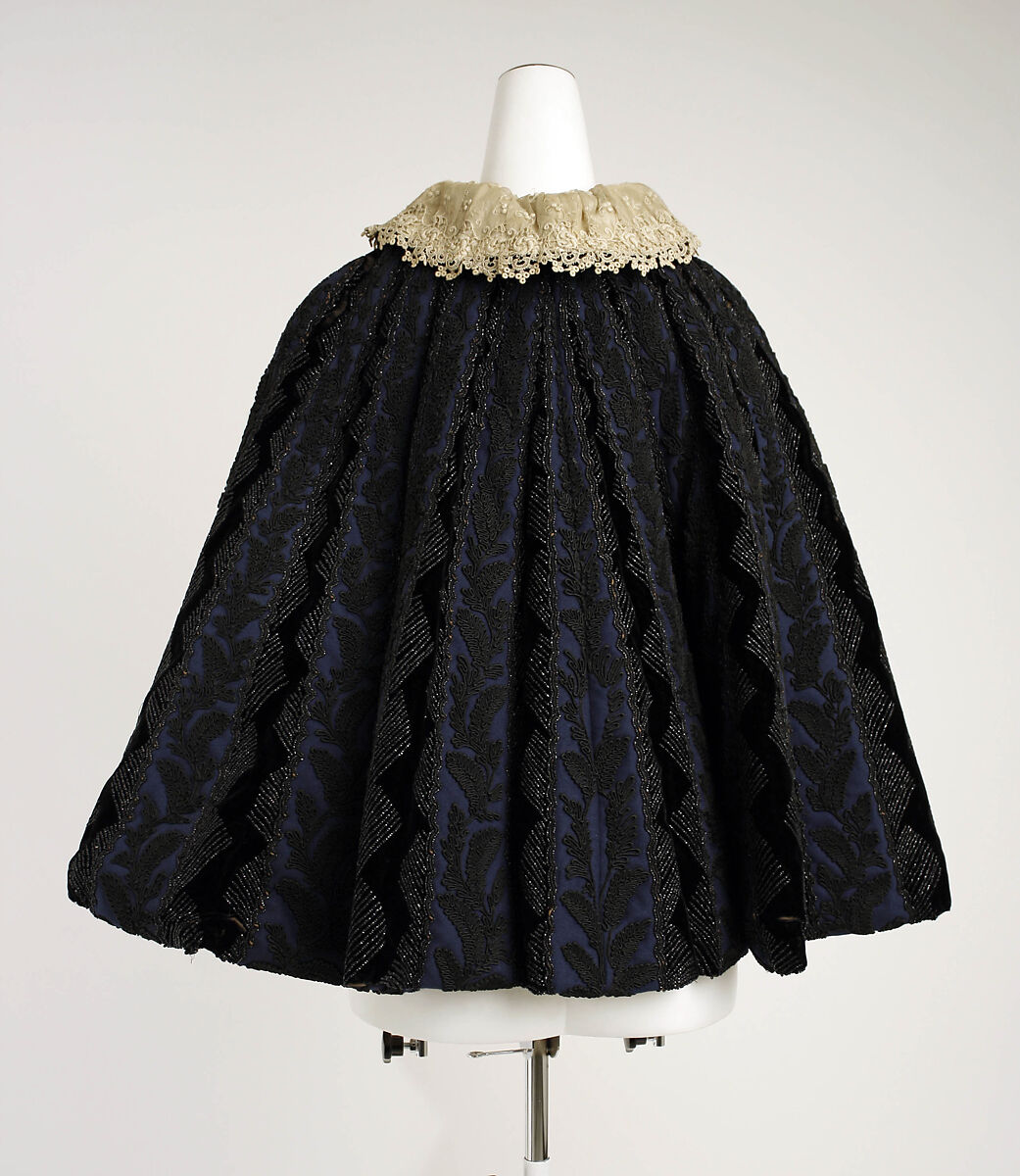 Cape, silk, jet, American or European