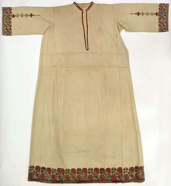 Ensemble, linen, wool, Greek