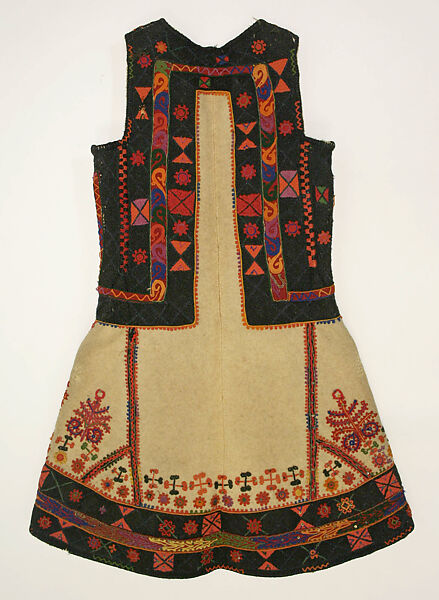 Ensemble, linen, wool, Greek