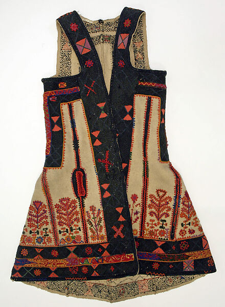 Ensemble, linen, wool, Greek