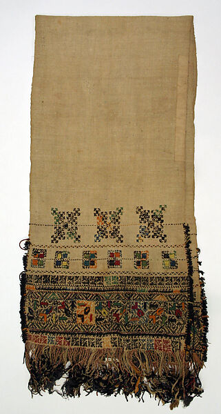 Ensemble, linen, wool, Greek