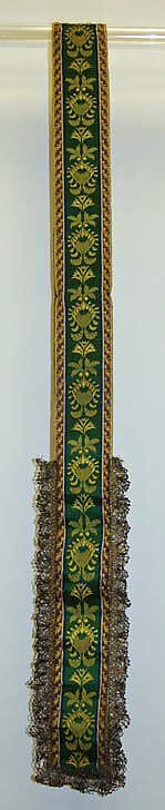 Ensemble, wool, linen, leather, Spanish