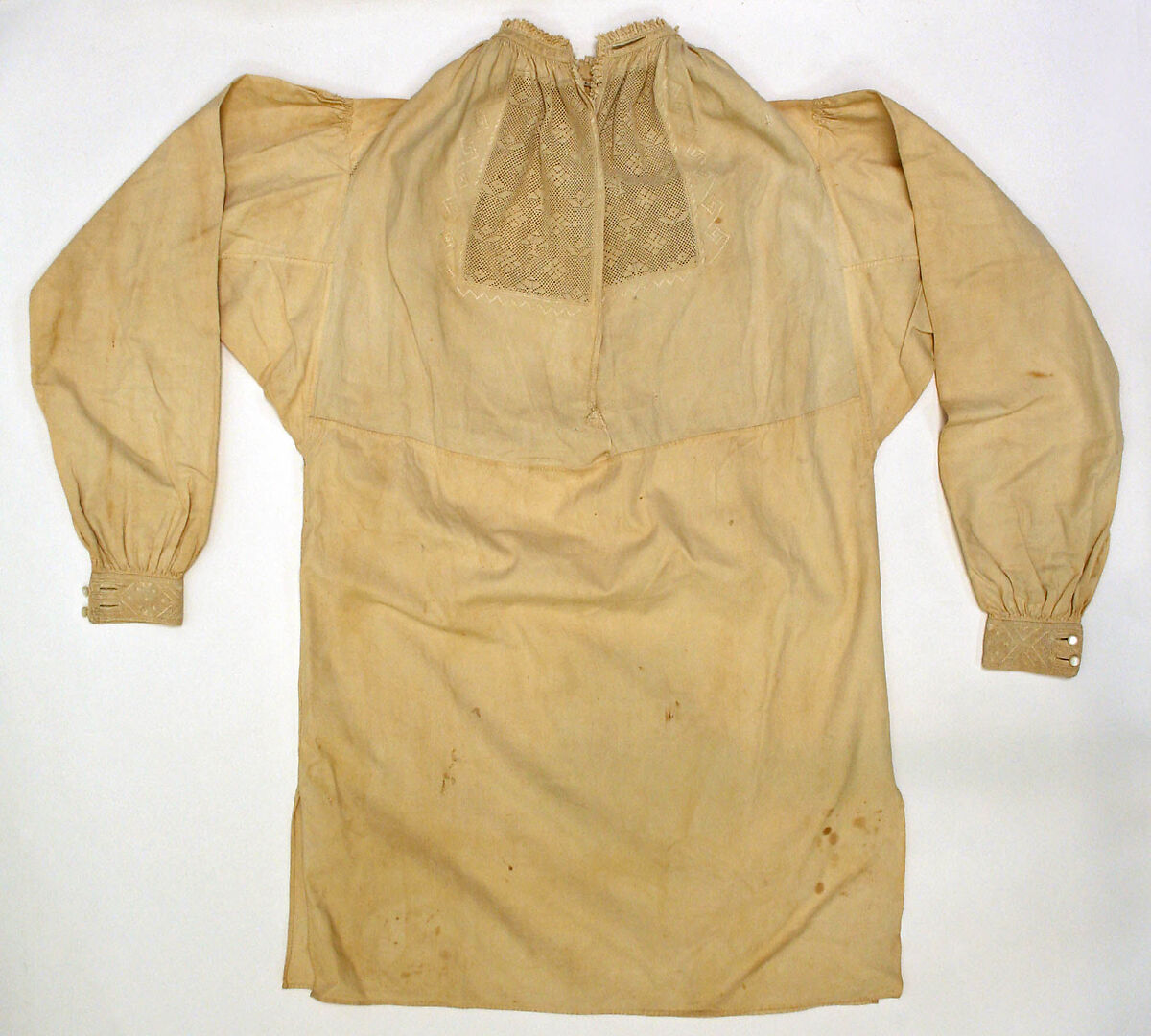 Ensemble, wool, linen, leather, Spanish