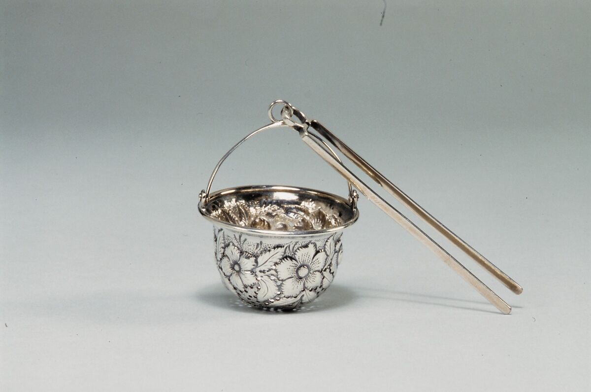 Tea Strainer, Andrew Ellicott Warner (1786–1870), Silver, American 