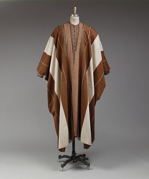 Ensemble, Silk, cotton, wool, metal wrapped thread 