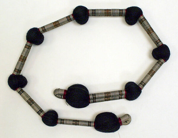 Ensemble, Silk, cotton, wool, metal wrapped thread