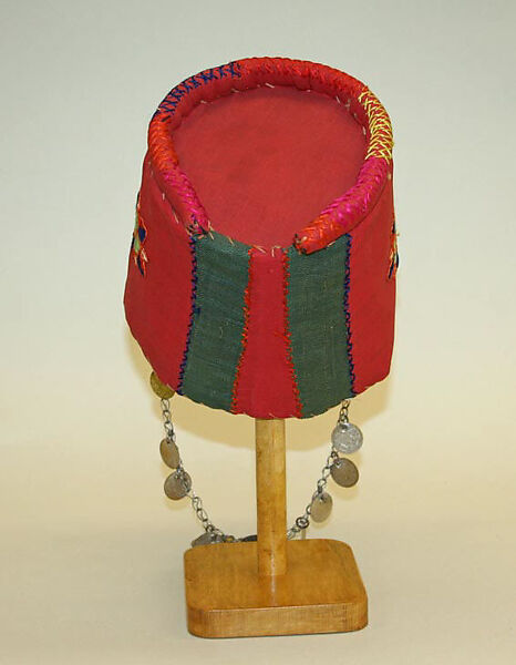 Ensemble, Wool, cotton, metal, metal wrapped thread; embroidered