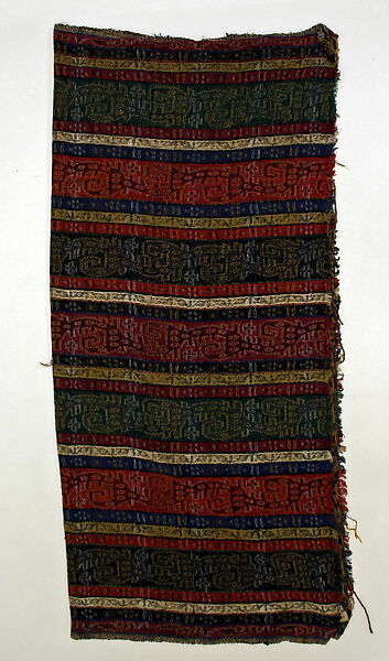 Ensemble, Wool, cotton, metal, metal wrapped thread; embroidered