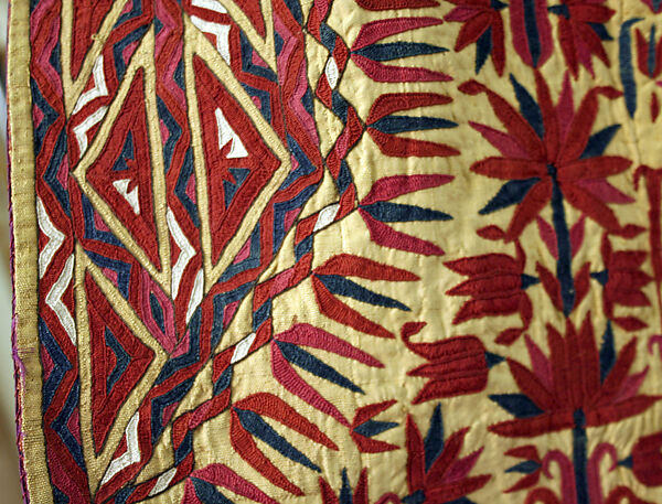 Cape, Silk; embroidered