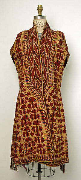 Cape, Silk; embroidered