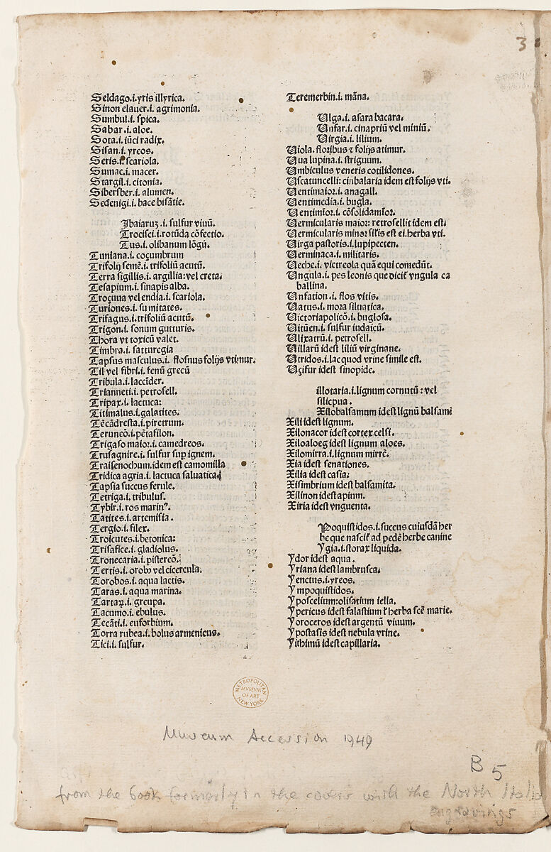 A peasant going to market, Anonymous, Italian, 15th century, Engraving with hand coloring and manuscript additions throughout, pasted to the inside cover of a medical book