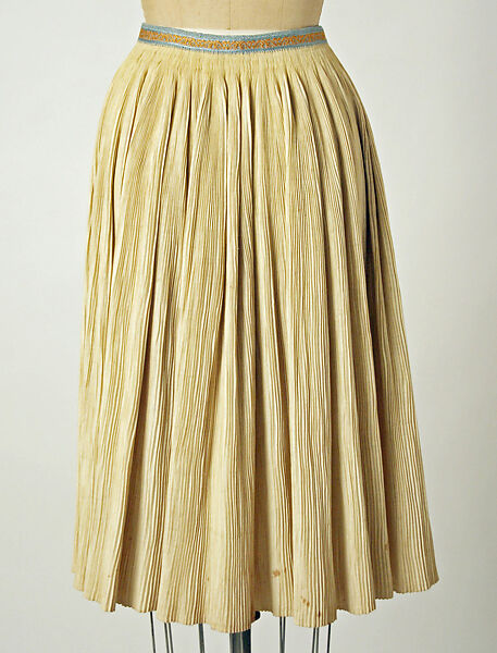 Ensemble, cotton, silk, Czech