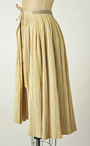 Ensemble, cotton, silk, Czech