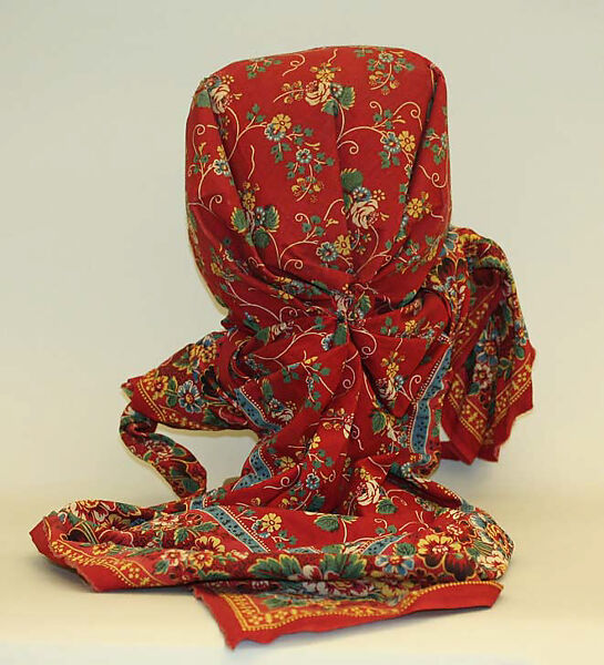 Ensemble, wool, silk, cotton, Czech