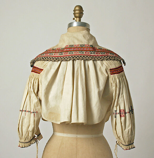 Ensemble, wool, silk, cotton, Czech