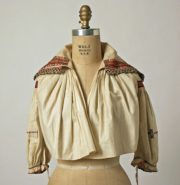 Ensemble, wool, silk, cotton, Czech